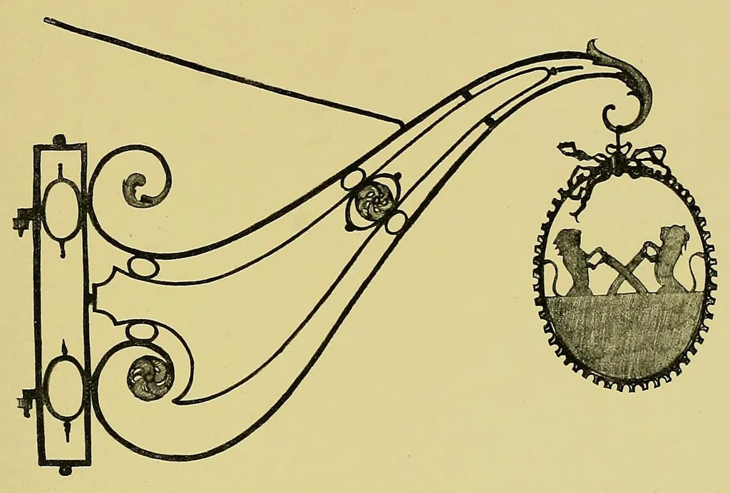 An illustration from Vieilles enseignes fribourgeoises;, 1914, leaf 45