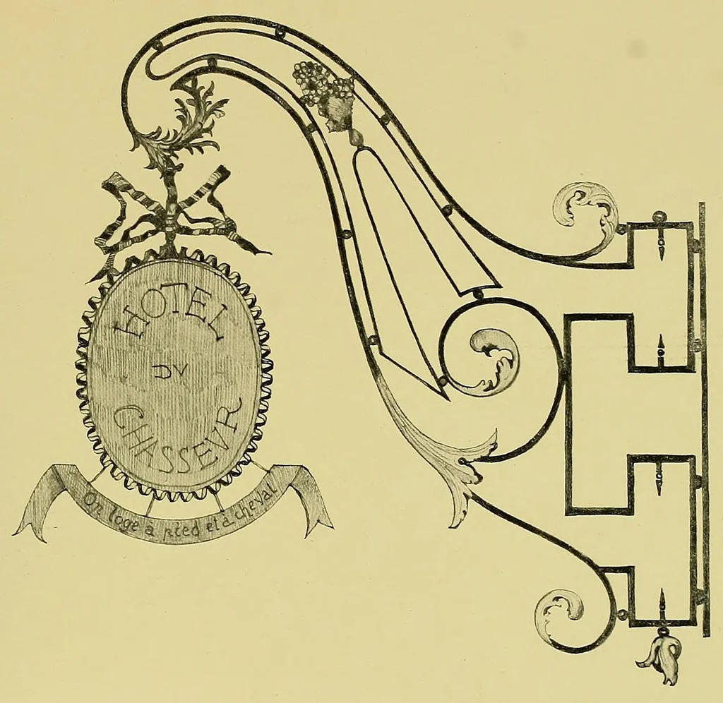 An illustration from Vieilles enseignes fribourgeoises;, 1914, leaf 51