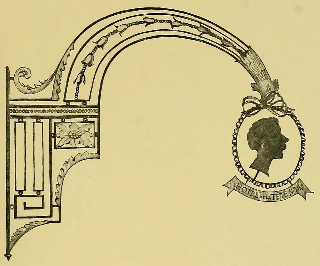 An illustration from Vieilles enseignes fribourgeoises;, 1914, leaf 55