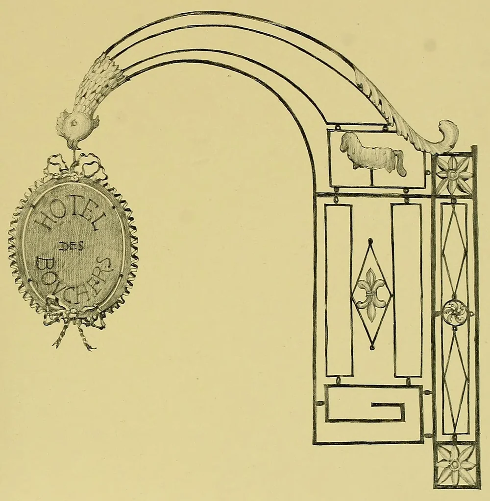 An illustration from Vieilles enseignes fribourgeoises;, 1914, leaf 61