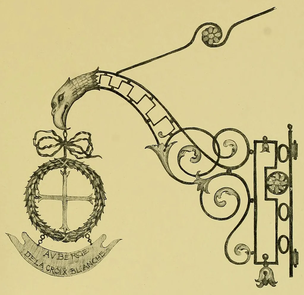 An illustration from Vieilles enseignes fribourgeoises;, 1914, leaf 65