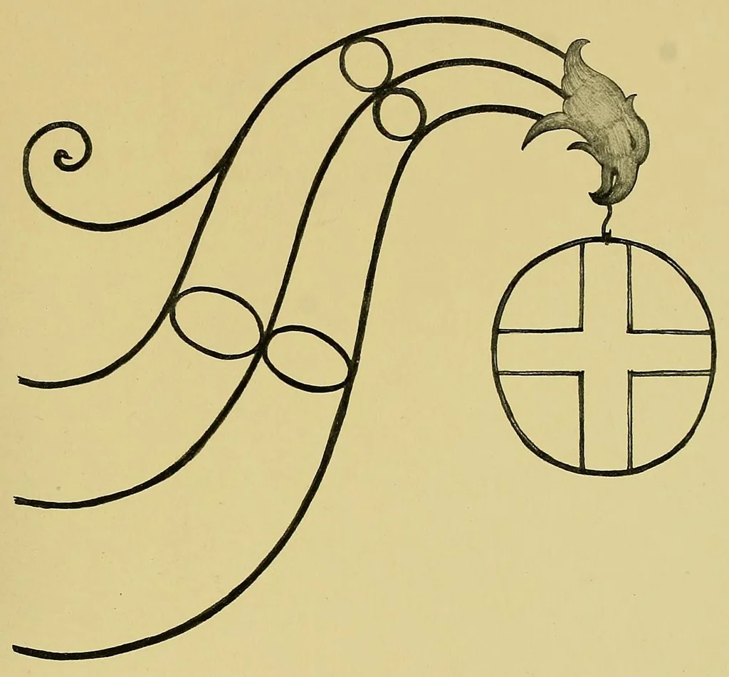 An illustration from Vieilles enseignes fribourgeoises;, 1914, leaf 75