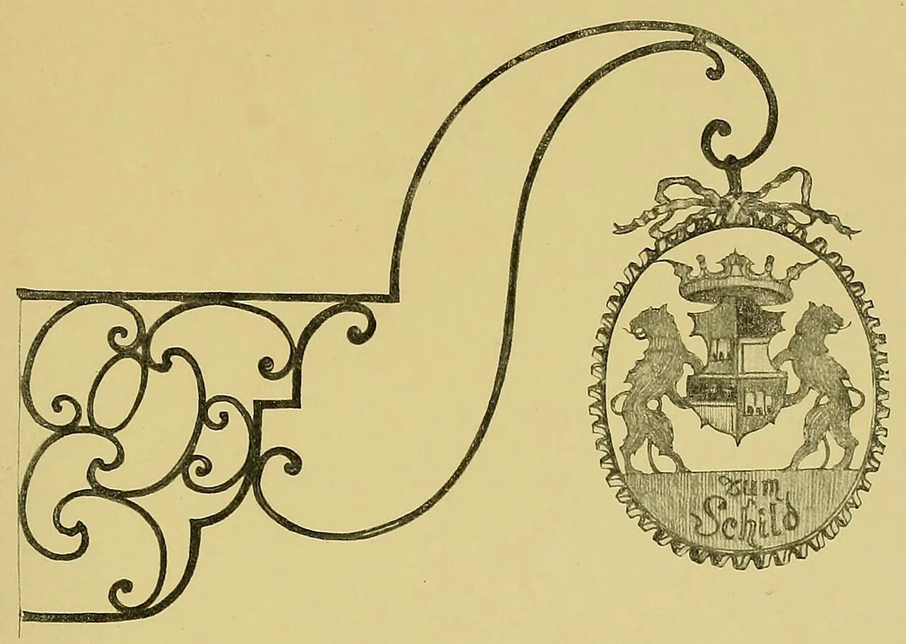 An illustration from Vieilles enseignes fribourgeoises;, 1914, leaf 77