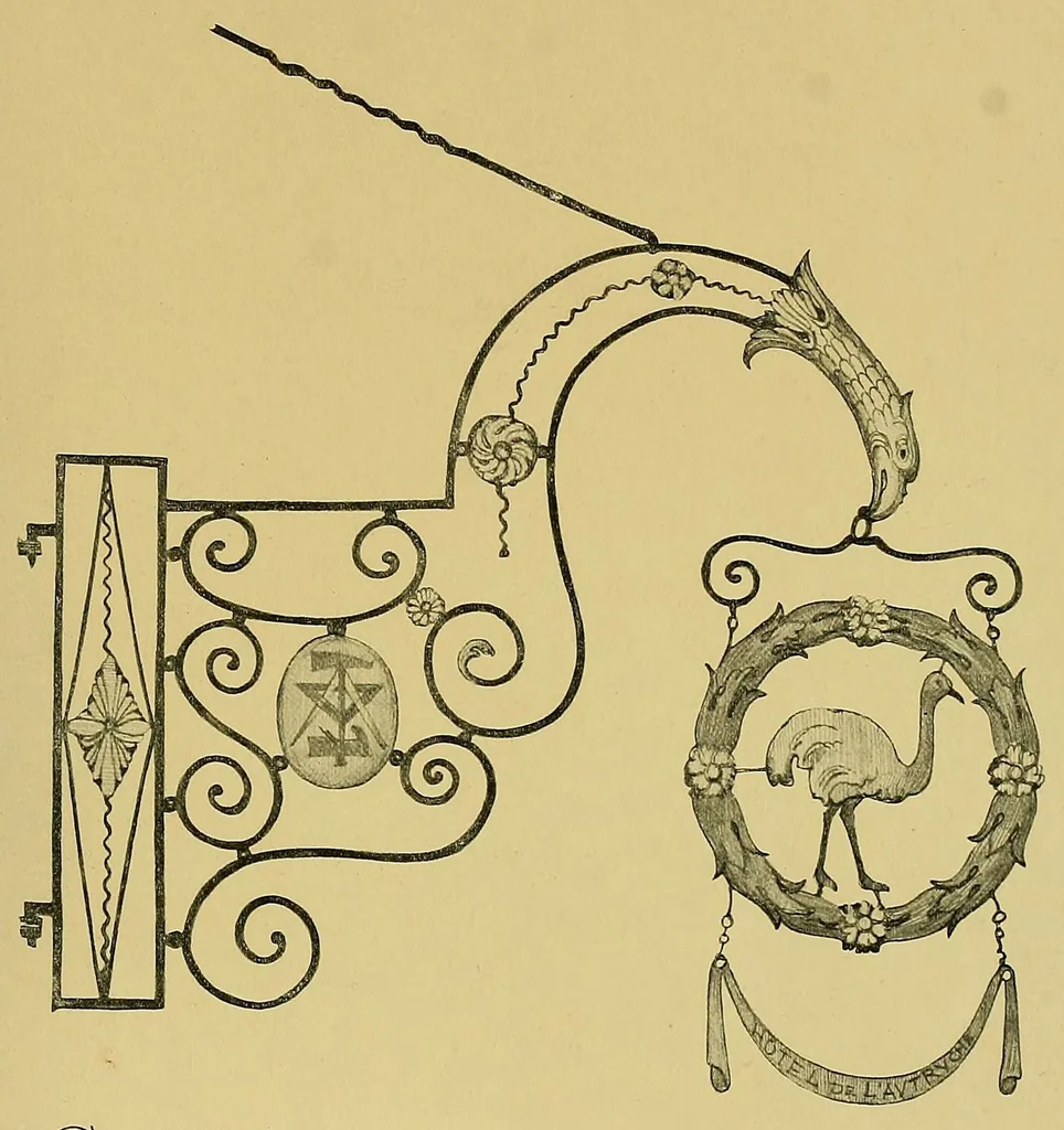 An illustration from Vieilles enseignes fribourgeoises;, 1914, leaf 81
