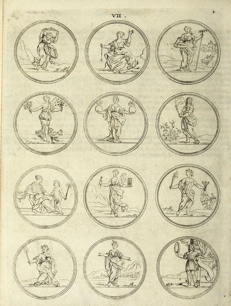 An illustration from Viel nutzende und erfindungen reichende Sinnbild-Kunst, oder, Hieroglyphische Bilder Vorstellung der Tügender, Laster, Gemuts-Bewegüngen Künste und Wissenschafften .., 1700, leaf 32