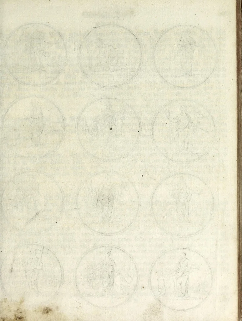 An illustration from Viel nutzende und erfindungen reichende Sinnbild-Kunst, oder, Hieroglyphische Bilder Vorstellung der Tügender, Laster, Gemuts-Bewegüngen Künste und Wissenschafften .., 1700, leaf 75