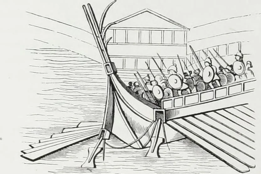 An illustration from Vie militaire et religieuse au moyen âge et à l'époque de la renaissance, 1873, leaf 105