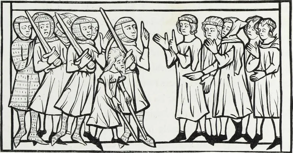 An illustration from Vie militaire et religieuse au moyen âge et à l'époque de la renaissance, 1873, leaf 164