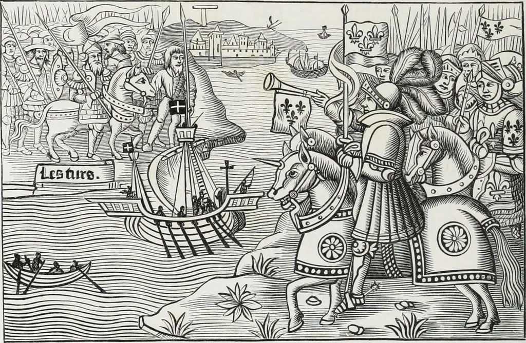 An illustration from Vie militaire et religieuse au moyen âge et à l'époque de la renaissance, 1873, leaf 167