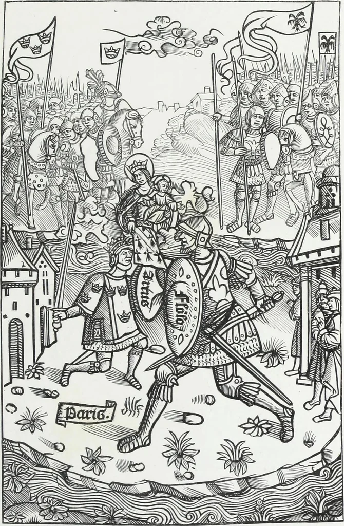 An illustration from Vie militaire et religieuse au moyen âge et à l'époque de la renaissance, 1873, leaf 174
