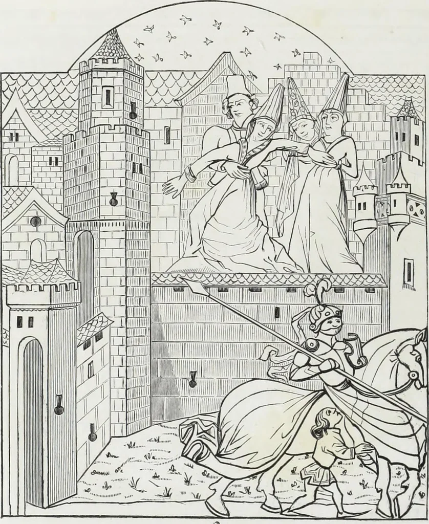 An illustration from Vie militaire et religieuse au moyen âge et à l'époque de la renaissance, 1873, leaf 187