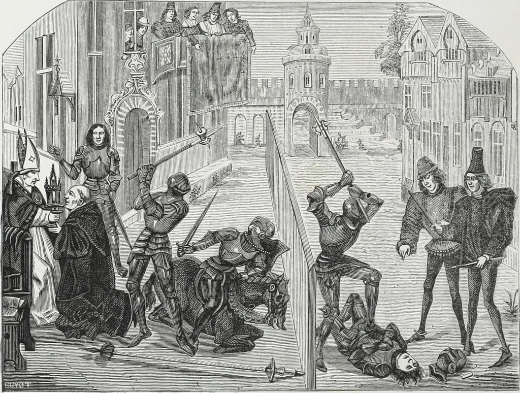 An illustration from Vie militaire et religieuse au moyen âge et à l'époque de la renaissance, 1873, leaf 193