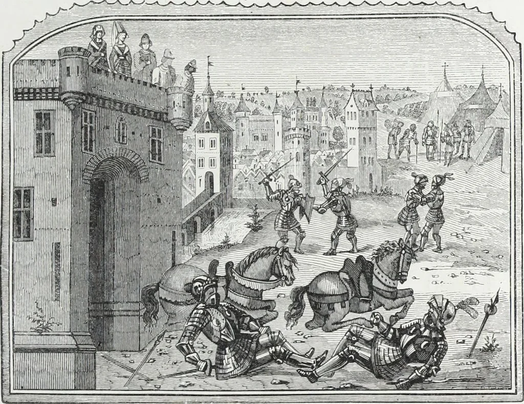 An illustration from Vie militaire et religieuse au moyen âge et à l'époque de la renaissance, 1873, leaf 194