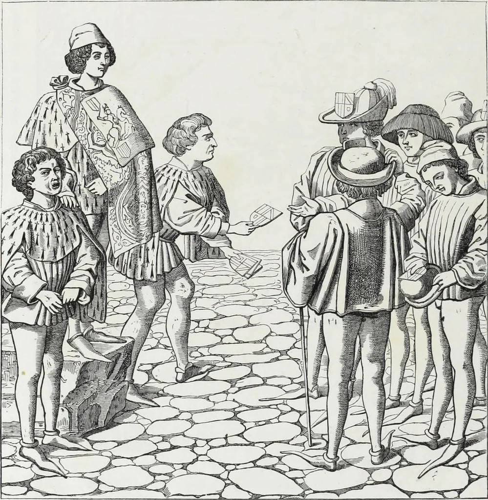 An illustration from Vie militaire et religieuse au moyen âge et à l'époque de la renaissance, 1873, leaf 199
