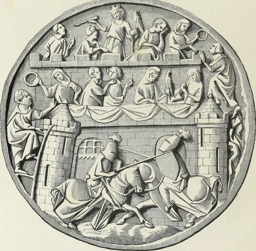 An illustration from Vie militaire et religieuse au moyen âge et à l'époque de la renaissance, 1873, leaf 207