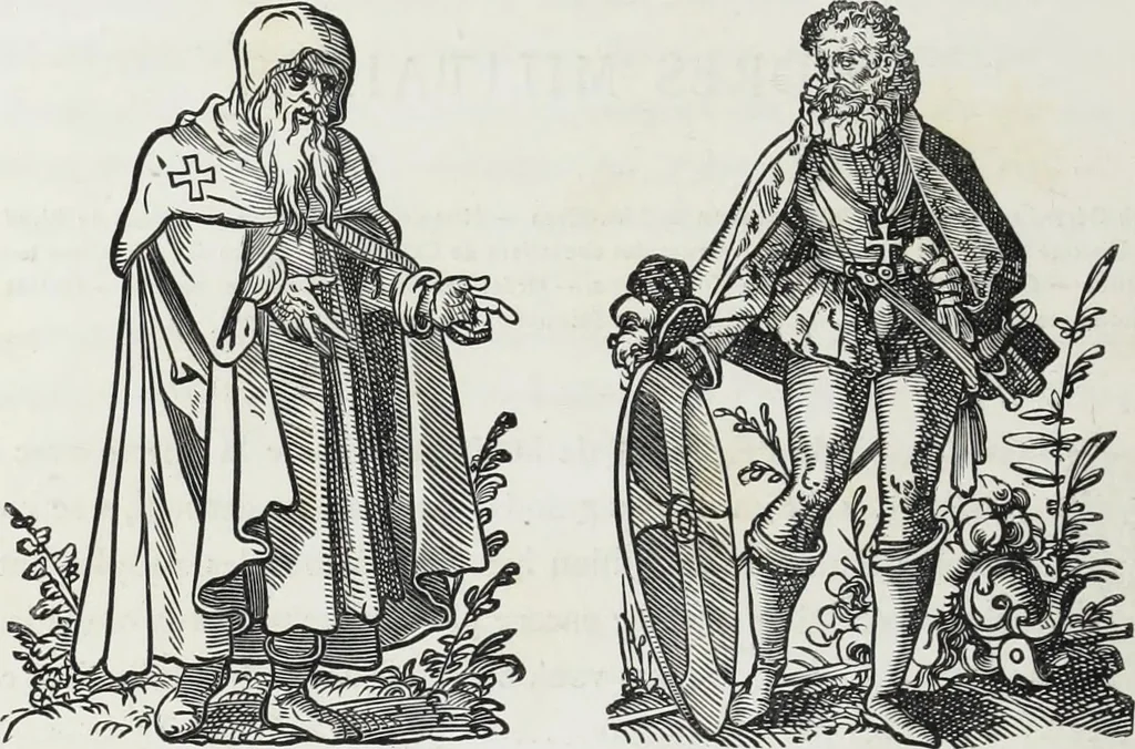 An illustration from Vie militaire et religieuse au moyen âge et à l'époque de la renaissance, 1873, leaf 217