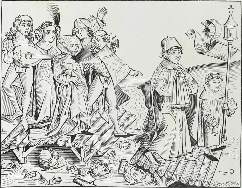An illustration from Vie militaire et religieuse au moyen âge et à l'époque de la renaissance, 1873, leaf 289