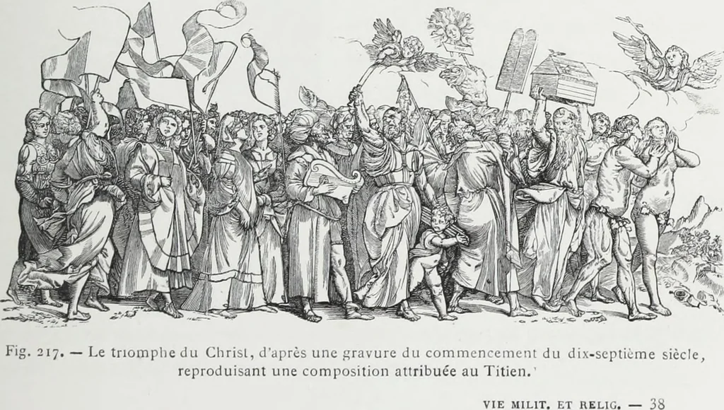 An illustration from Vie militaire et religieuse au moyen âge et à l'époque de la renaissance, 1873, leaf 336