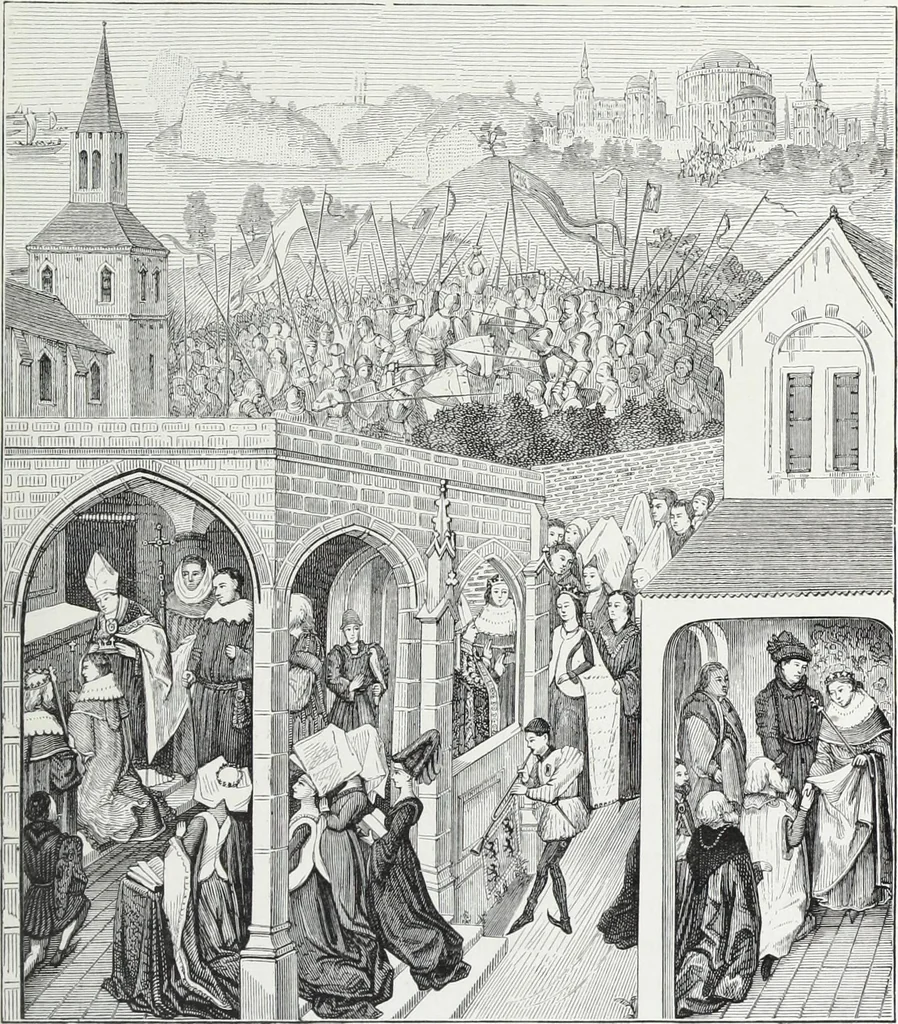 An illustration from Vie militaire et religieuse au moyen âge et à l'époque de la renaissance, 1873, leaf 354
