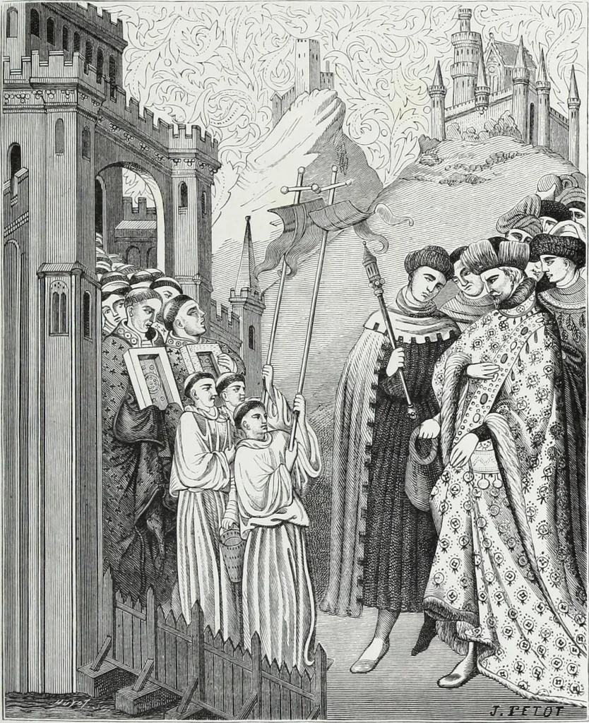An illustration from Vie militaire et religieuse au moyen âge et à l'époque de la renaissance, 1873, leaf 390