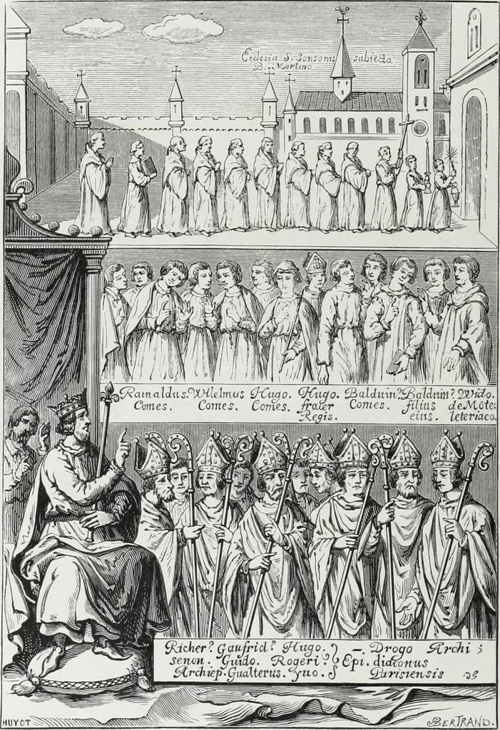 An illustration from Vie militaire et religieuse au moyen âge et à l'époque de la renaissance, 1873, leaf 393