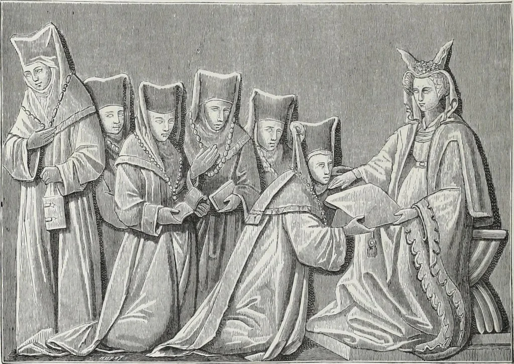 An illustration from Vie militaire et religieuse au moyen âge et à l'époque de la renaissance, 1873, leaf 405