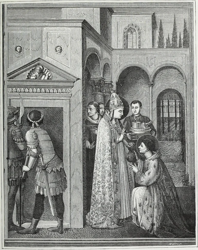 An illustration from Vie militaire et religieuse au moyen âge et à l'époque de la renaissance, 1873, leaf 422