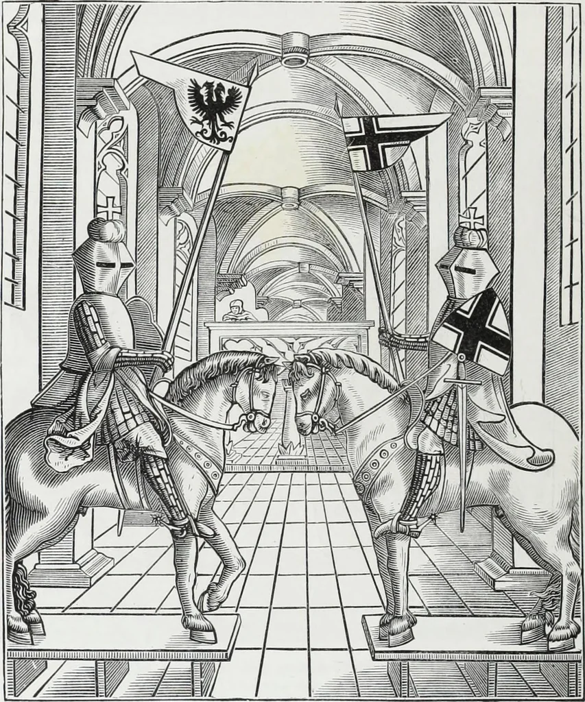 An illustration from Vie militaire et religieuse au moyen âge et à l'époque de la renaissance, 1873, leaf 451