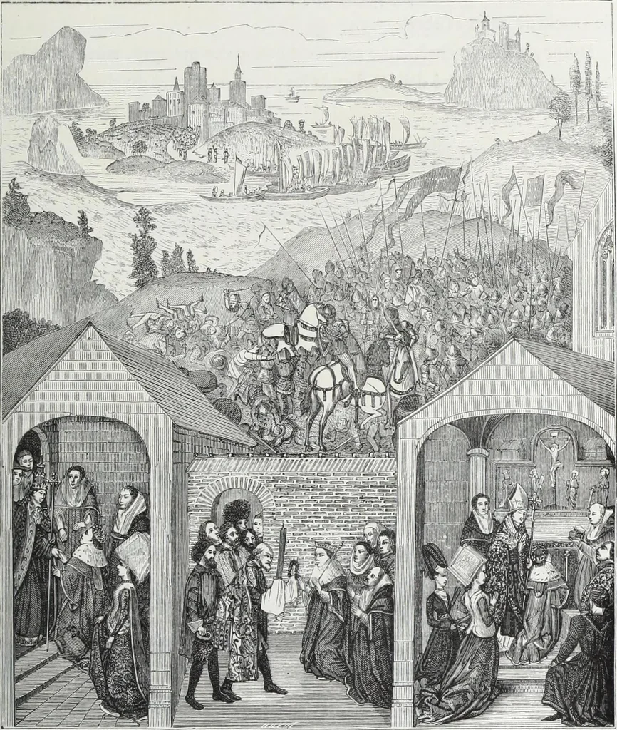 An illustration from Vie militaire et religieuse au moyen âge et à l'époque de la renaissance, 1873, leaf 460