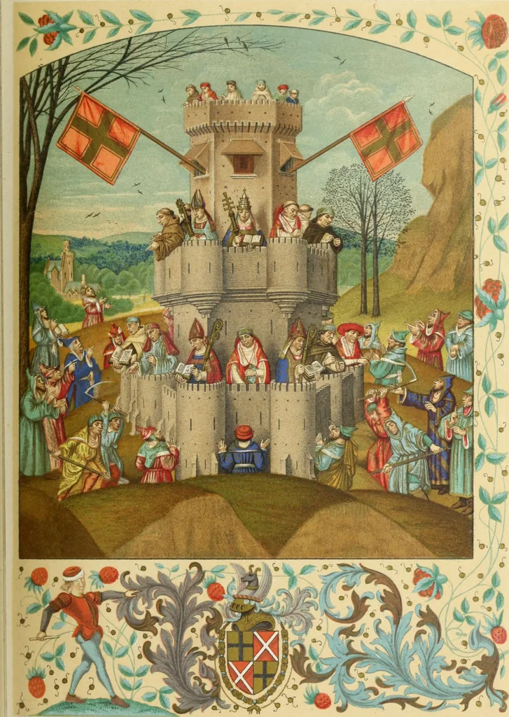 An illustration from Vie militaire et religieuse au moyen âge et à l'époque de la renaissance, 1873, leaf 488