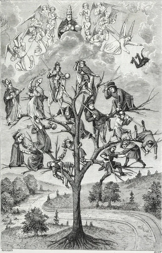 An illustration from Vie militaire et religieuse au moyen âge et à l'époque de la renaissance, 1873, leaf 50