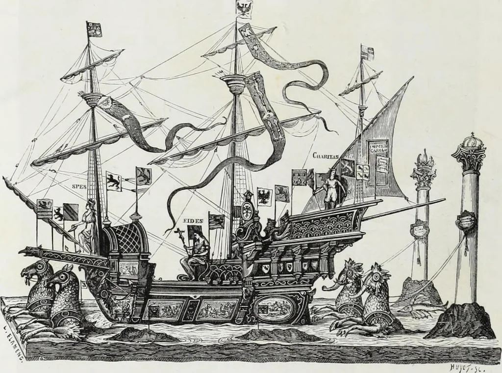 An illustration from Vie militaire et religieuse au moyen âge et à l'époque de la renaissance, 1873, leaf 599