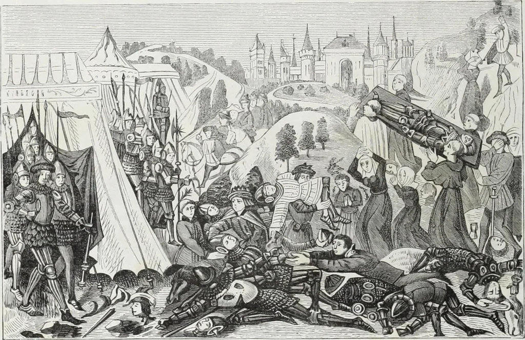 An illustration from Vie militaire et religieuse au moyen âge et à l'époque de la renaissance, 1873, leaf 71