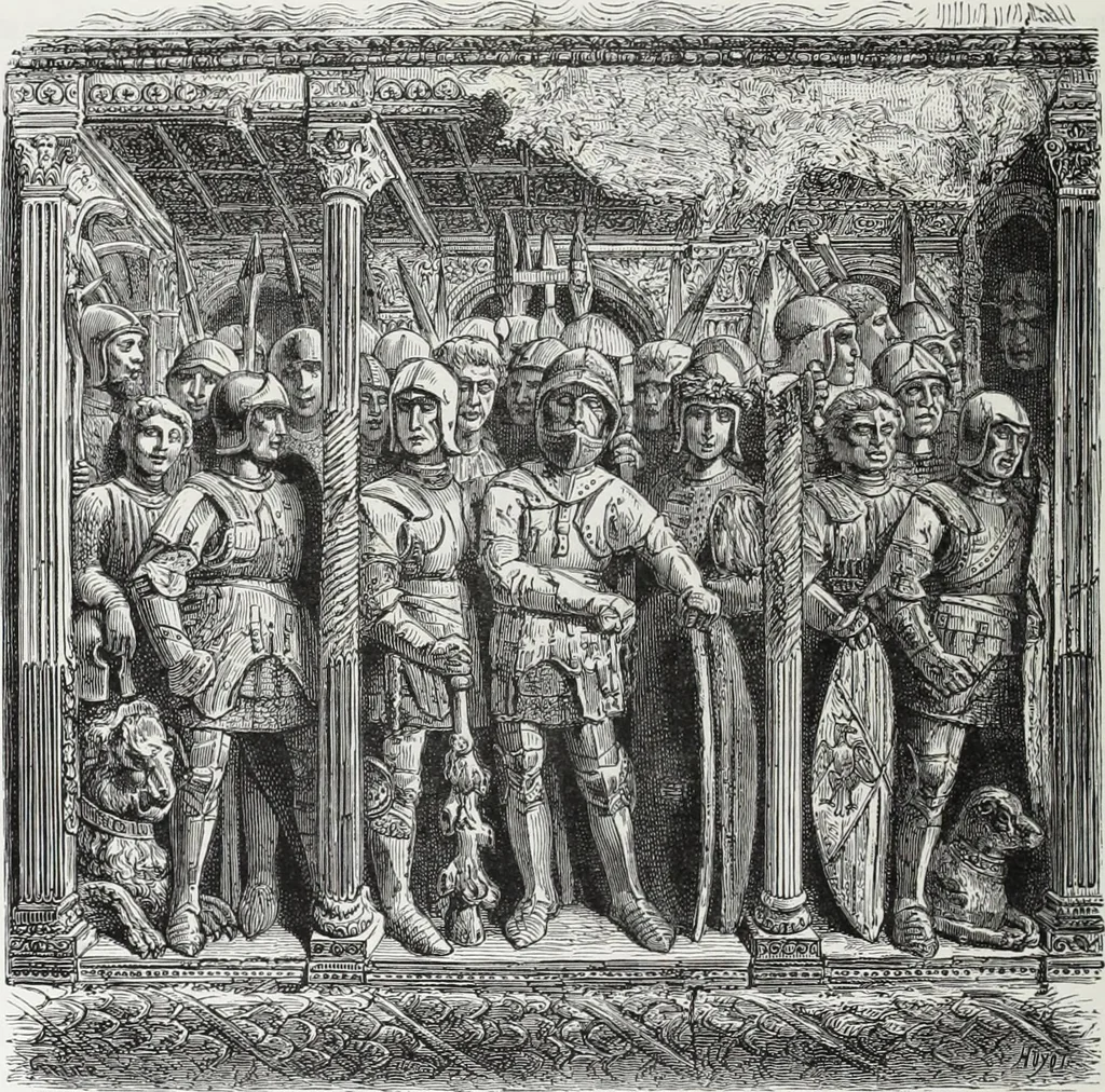 An illustration from Vie militaire et religieuse au moyen âge et à l'époque de la renaissance, 1873, leaf 85