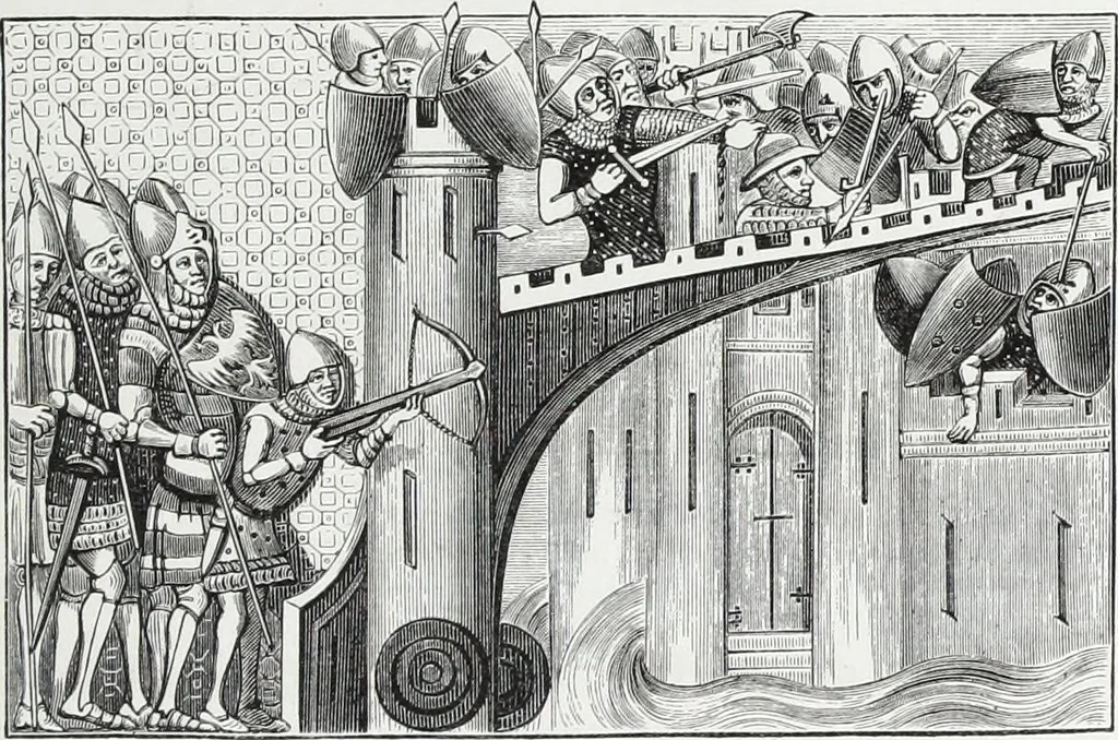 An illustration from Vie militaire et religieuse au moyen âge et à l'époque de la renaissance, 1873, leaf 94
