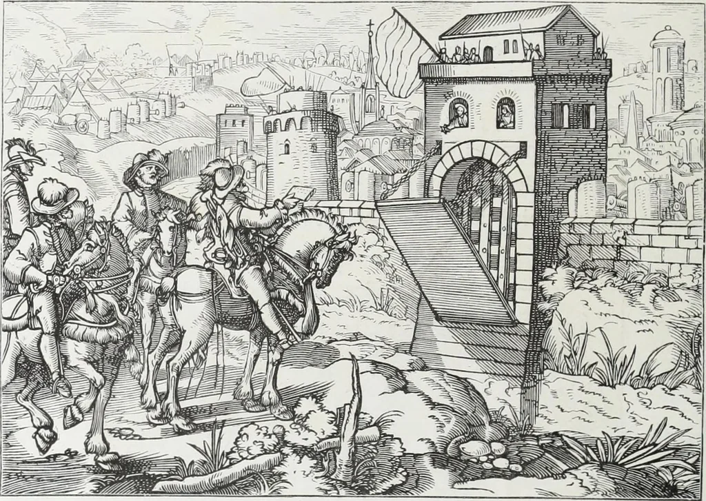 An illustration from Vie militaire et religieuse au moyen âge et à l'époque de la renaissance, 1873, leaf 95