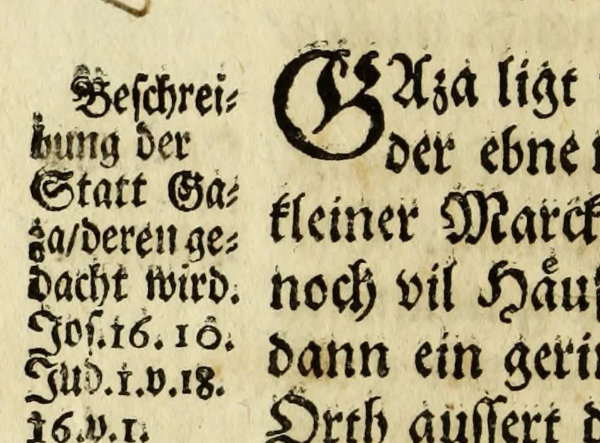 An illustration from Vier loblicher Statt Zürich verbürgerter, Reissbeschreibüngen: : geschehen in 1. Das Gelobte-Land. 2. Die Insul Jamaica. 3. Die Caribes Inslen, und Neüw Engel Land, in America. 4. Die Landtschaft Fetü in Africa, 1677, leaf 166