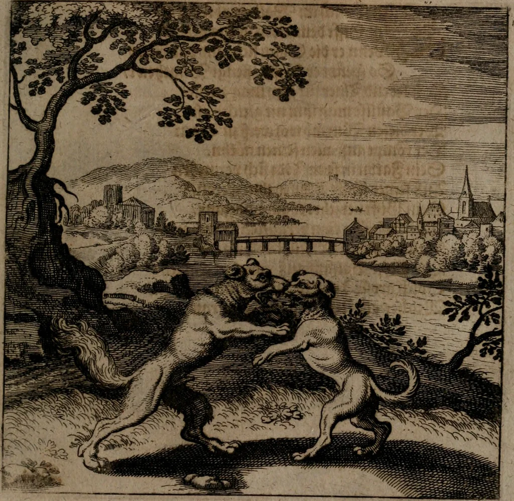 An illustration from Vier tractätlein Fr. Basilii Valentini benedicter ordens von dem grossen stäin der vralten weysen maister, vnd artzneyen menschlicher gesundheyt : deren er in seinen andern schrifften gedencket, aber vor diesem niemahlen an tag kommen seind, alss nemblich seine : 1. Handgriffe vber die bereitung des grossen steins : 2. Handgriffe wie er seine artzneyen gemacht hat : 3. Schlussreden vom sulphure, victriolo, vnnd magnete : 4. Supplementum oder zugabe, 1625, leaf 102