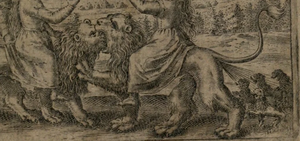An illustration from Vier tractätlein Fr. Basilii Valentini benedicter ordens von dem grossen stäin der vralten weysen maister, vnd artzneyen menschlicher gesundheyt : deren er in seinen andern schrifften gedencket, aber vor diesem niemahlen an tag kommen seind, alss nemblich seine : 1. Handgriffe vber die bereitung des grossen steins : 2. Handgriffe wie er seine artzneyen gemacht hat : 3. Schlussreden vom sulphure, victriolo, vnnd magnete : 4. Supplementum oder zugabe, 1625, leaf 26