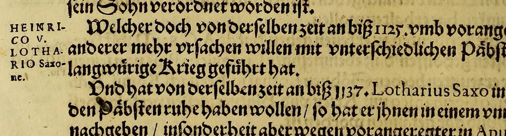An illustration from Vier vnterschiedliche Relationes Historicae : I. Welche massen die zu gegenwertiger Zeit Regirende Kaiser: auch zu Hungarn vnd Boheim konigliche Majestät fürsich vnd deroselben nechste Bluts verwante zwey vnd dreyssig römische Kaiser titulo Parentum zu Voreltern erlangt habe. II. Durch was mittel das hochlobliche Hauss der Ertzhertzogen zu Österreich zu so viel Land vnd Leuten gelangt. III. Was seithero Caroli Magni Zeiten zu und von dem Reich kommen vnd biss auf dato dabey verbleiber. IV. Welcher gestalt die zugegenwertiger Zeit lebende europaeische Ehristliche König, Chur vnd Fürsten dess Reichs vorgedachten Hochl. Hauss der Ertzhertzogen zu Österreich verwandt sein: vnd welcher massen ihrer samtlichen Genealogia Materno Genere auf Rudolphum I. Kom Kaiser. vnd andere österreichische Herrn gebracht werden könne., 1636, leaf 196