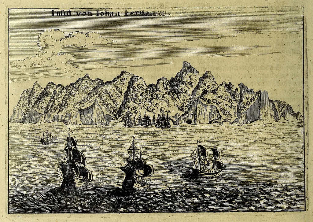 An illustration from Vierzehender Theil Americanischer Historien, : inhaltend, erstlich, warhafftige Beschreibung etlicher West-Indianischer Landen in dem Theil Americae gegen Mitternacht hinder Nova Hispania gelegen, alss New Mexico, Cibola, Cinaloa, Quiuira, vnd anderer, deren bissher in vnserm West-Indianischen Werck Theils gar nicht, theils sehr wenig gedacht worden, sampt Denckwürdigen Geschichten vnd Wunderwercken der Natur in Jucatan, Guatimala, Fonduras, vnd Panama, wie auch vom Zustandt etlicher Englischen Colonien, wie sich die in lauffendem 1630. Jahr befinden. Zum andern, eine Schiffart der Holländer vnder dem Admiral Jacob Eremiten vmb die gantze Welt, vnd was ihm auff dieser sehr langen vnd gefährlichen Reyse begegnet, alles in Form eines Jurnals oder Tagregisters fleissig verzeichnet. Zum dritten, historische Erzehlung, welcher gestalt die sehr reiche Spanische Silberflotta durch Peter Hein, General der Holländischen Armada in dem Hafen Matanza der Insul Cuba im September dess Jahrs 1628. ertapt vnd heim gebracht worden. Zum Vierdten, was massen die Statt Olinda de Fernambucco in Brasilien, sampt dem Meerport vnd dabey Ligenden Castellan, durch die Holländer vnder dem General Heinrich Cornelis Lunck erobert worden, im Monat Februario dess Jahrs 1630. Alles mit zugehörigen Tafeln vnd Kupfferstücken gezieret, verlegt vnd an Tag gegeben, 1630, leaf 52