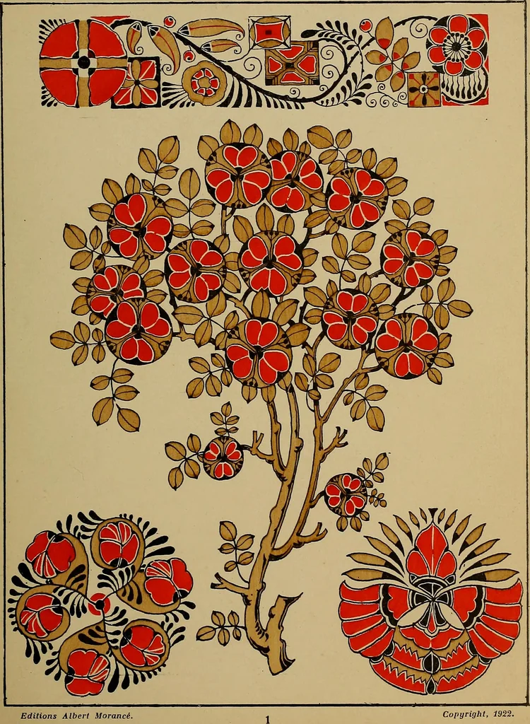 An illustration from Viñetas decorativas según el gusto del día. 30 láminas iluminadas a mano por Enrique Gillet. Prefacio de G. Umbdenstock, 1922, leaf 10