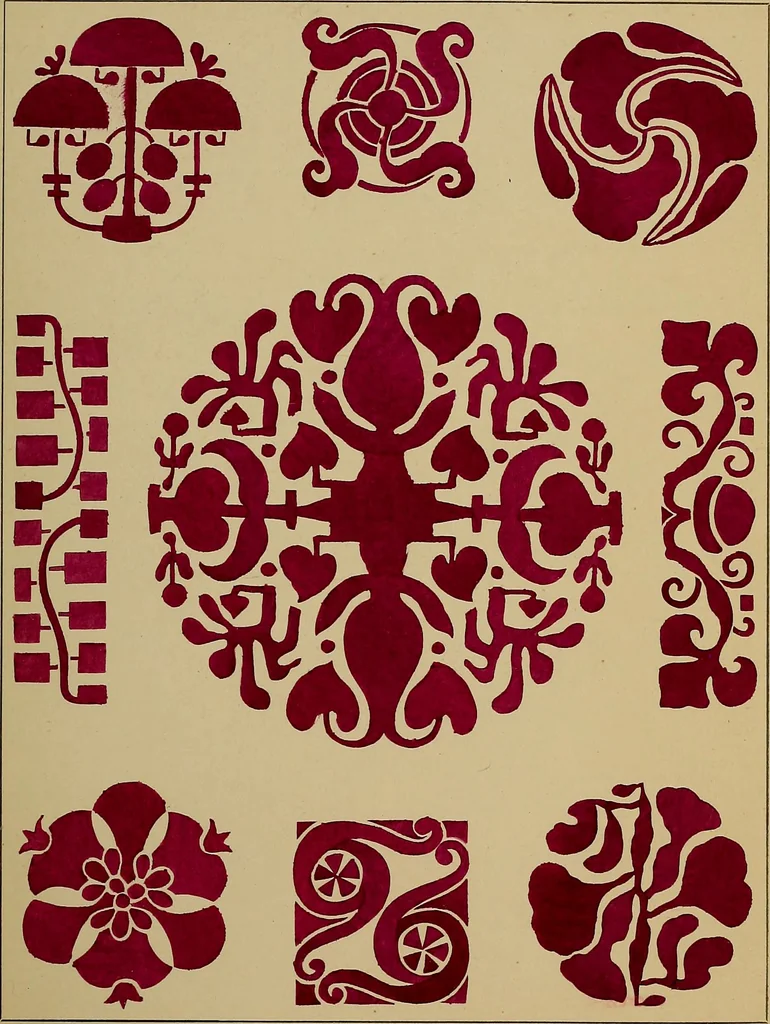 An illustration from Viñetas decorativas según el gusto del día. 30 láminas iluminadas a mano por Enrique Gillet. Prefacio de G. Umbdenstock, 1922, leaf 12