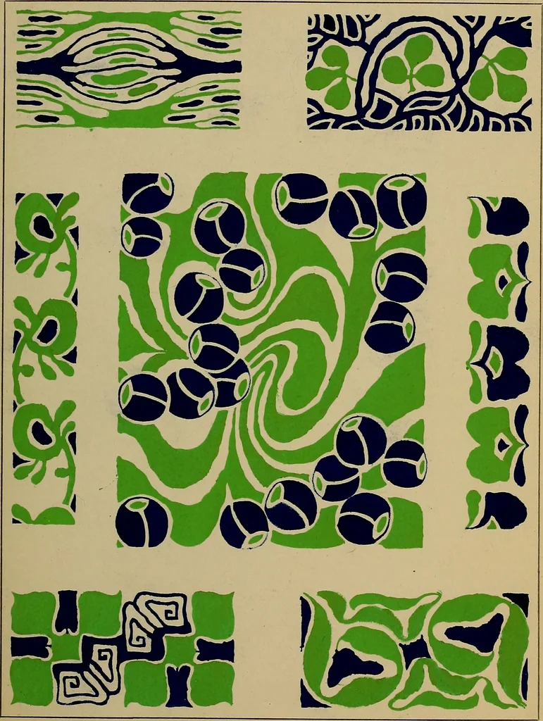 An illustration from Viñetas decorativas según el gusto del día. 30 láminas iluminadas a mano por Enrique Gillet. Prefacio de G. Umbdenstock, 1922, leaf 14