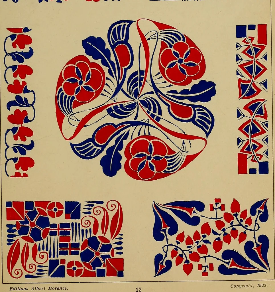 An illustration from Viñetas decorativas según el gusto del día. 30 láminas iluminadas a mano por Enrique Gillet. Prefacio de G. Umbdenstock, 1922, leaf 34