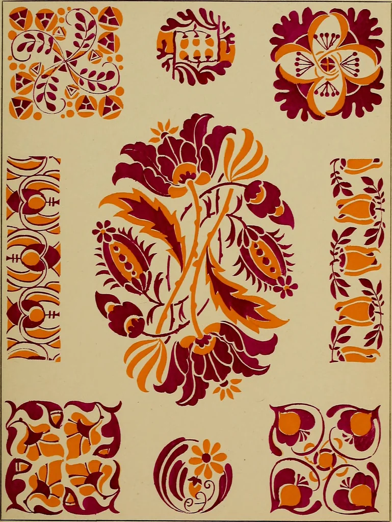 An illustration from Viñetas decorativas según el gusto del día. 30 láminas iluminadas a mano por Enrique Gillet. Prefacio de G. Umbdenstock, 1922, leaf 36
