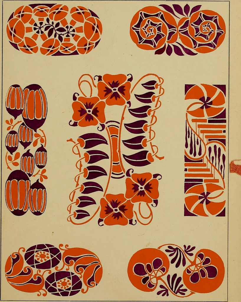 An illustration from Viñetas decorativas según el gusto del día. 30 láminas iluminadas a mano por Enrique Gillet. Prefacio de G. Umbdenstock, 1922, leaf 40