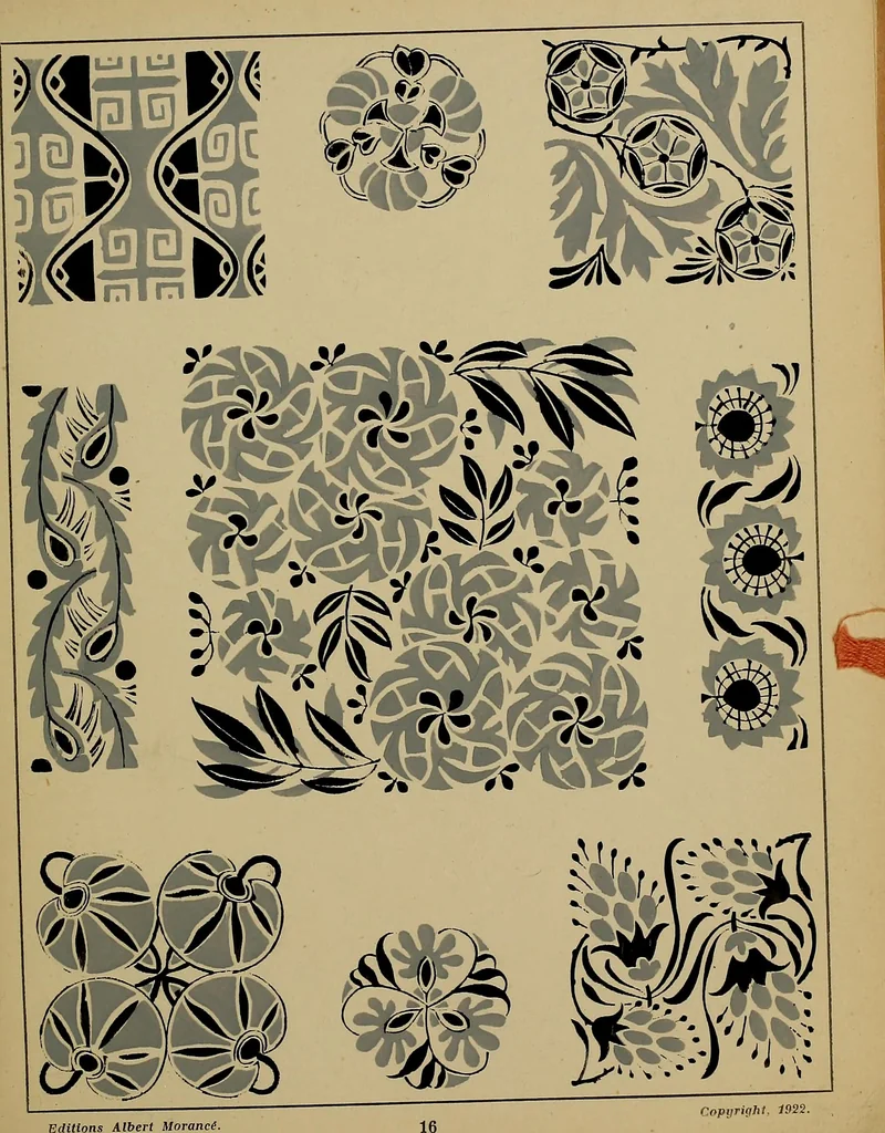 An illustration from Viñetas decorativas según el gusto del día. 30 láminas iluminadas a mano por Enrique Gillet. Prefacio de G. Umbdenstock, 1922, leaf 42