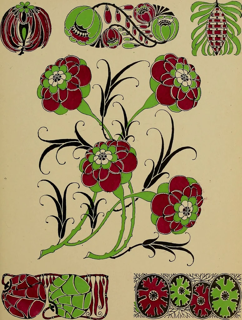An illustration from Viñetas decorativas según el gusto del día. 30 láminas iluminadas a mano por Enrique Gillet. Prefacio de G. Umbdenstock, 1922, leaf 44