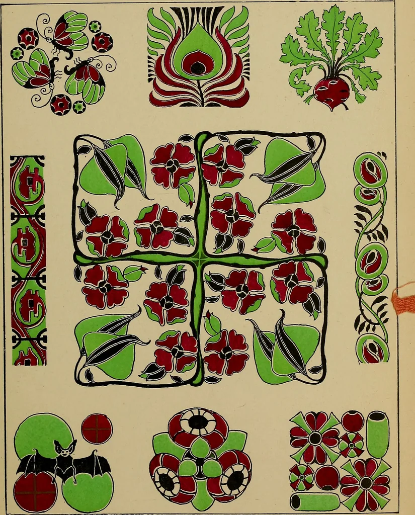 An illustration from Viñetas decorativas según el gusto del día. 30 láminas iluminadas a mano por Enrique Gillet. Prefacio de G. Umbdenstock, 1922, leaf 50